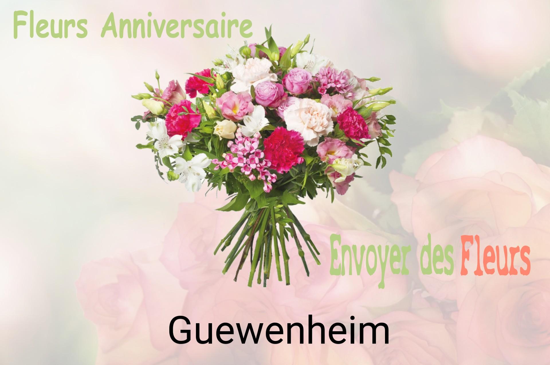 Bouquet de fleurs d’anniversaire livré à Guewenheim